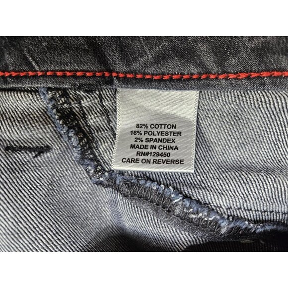 ELLE Jeans Womens 6R Charcoal Gray Skinny Stretch Denim Mid Rise 5-Pocket - Picture 6 of 12